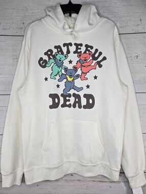 Grateful Dead Dancing Bears Hoodie Large Men's Women's Unisex Casual Streetwear